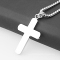 New Classic Small Charms Cross Pendants Silver Jewelry Stainless Steel Jewelry Necklace